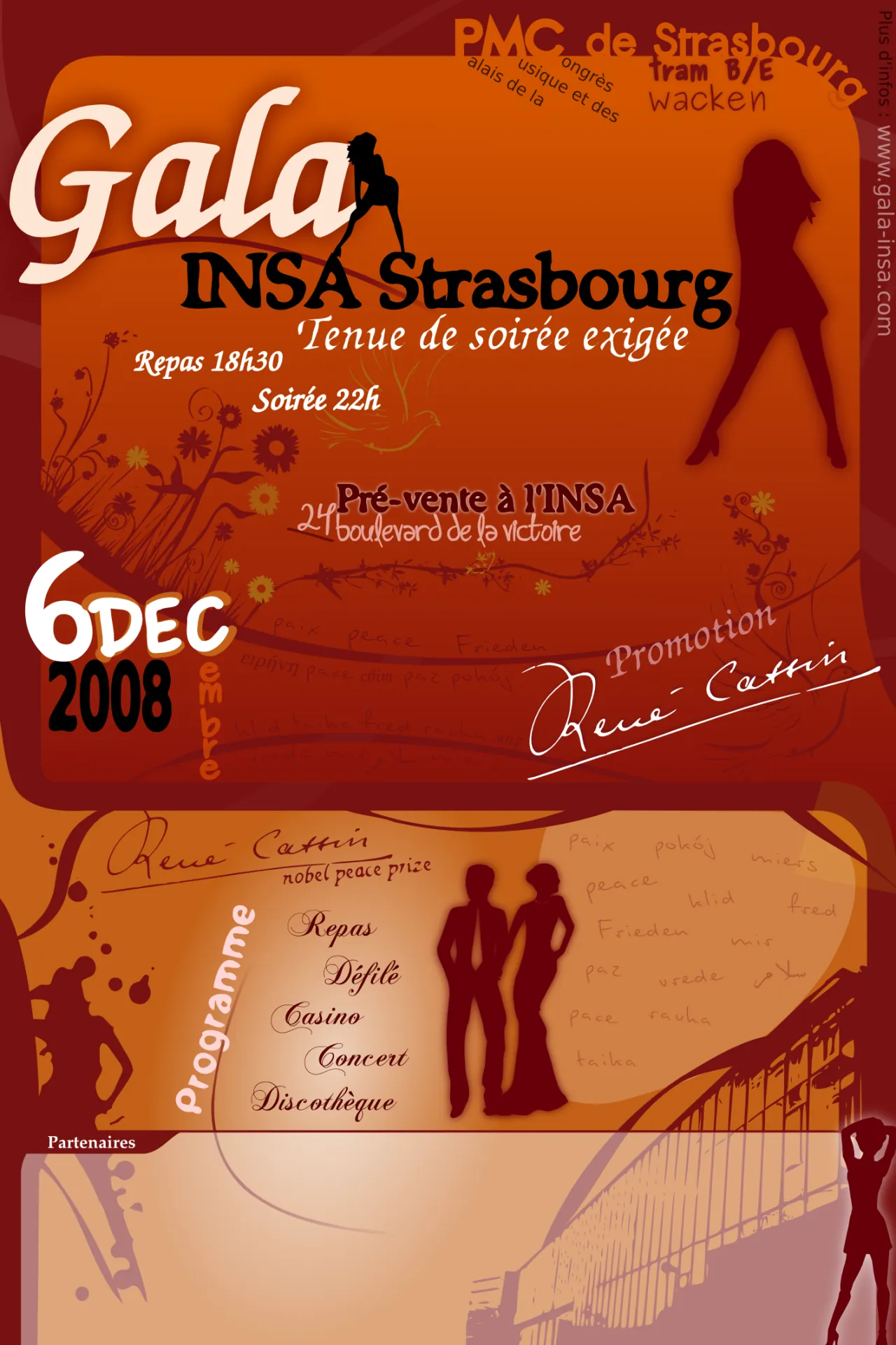 Affiche Gala 2008 — 54e édition