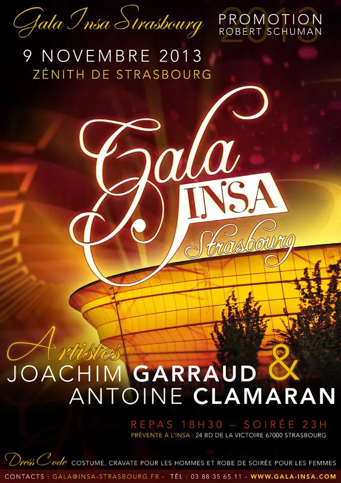 Affiche Gala 2013 — 59e édition