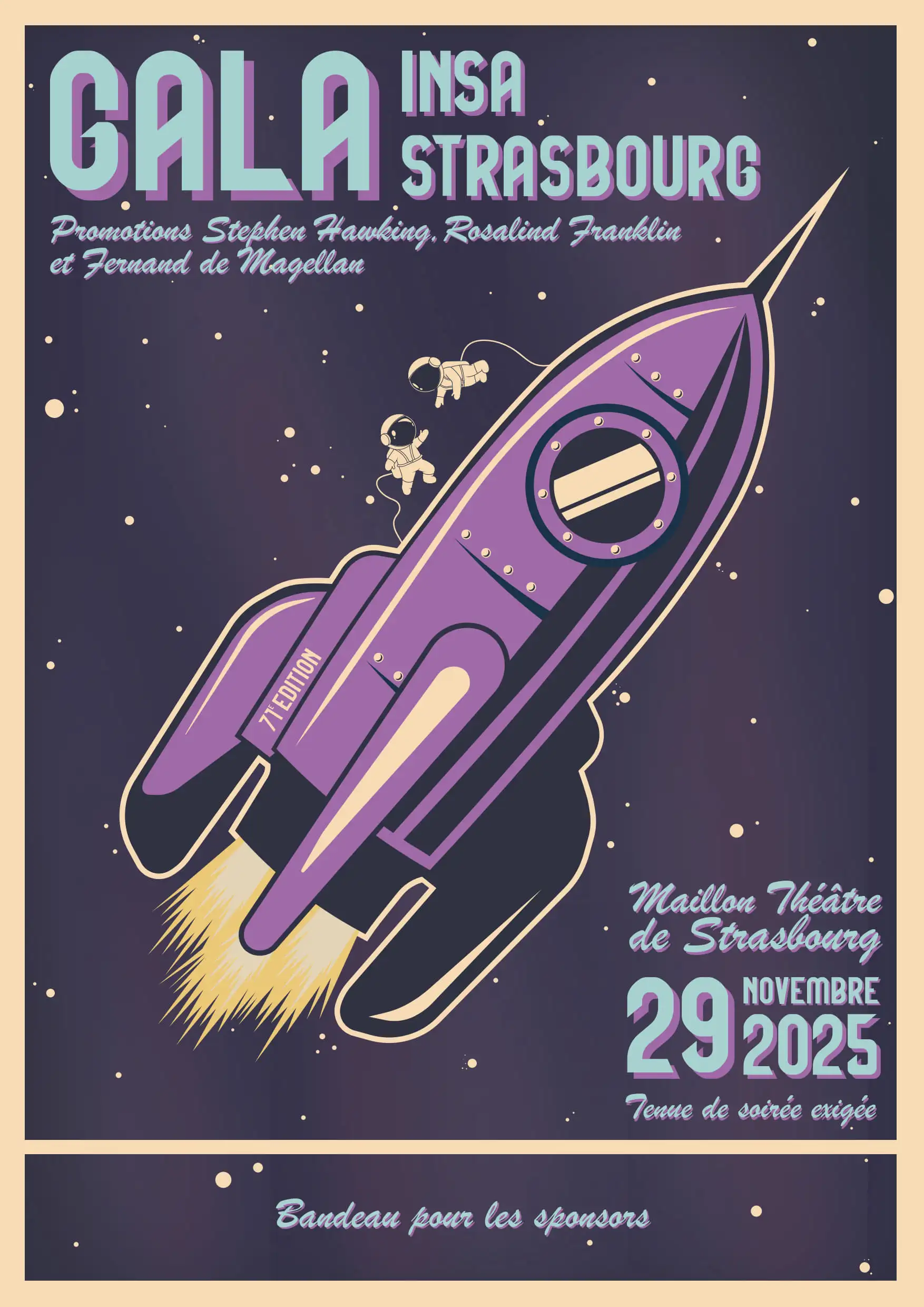 Affiche Gala 2025 — 71e édition (édition annulée)