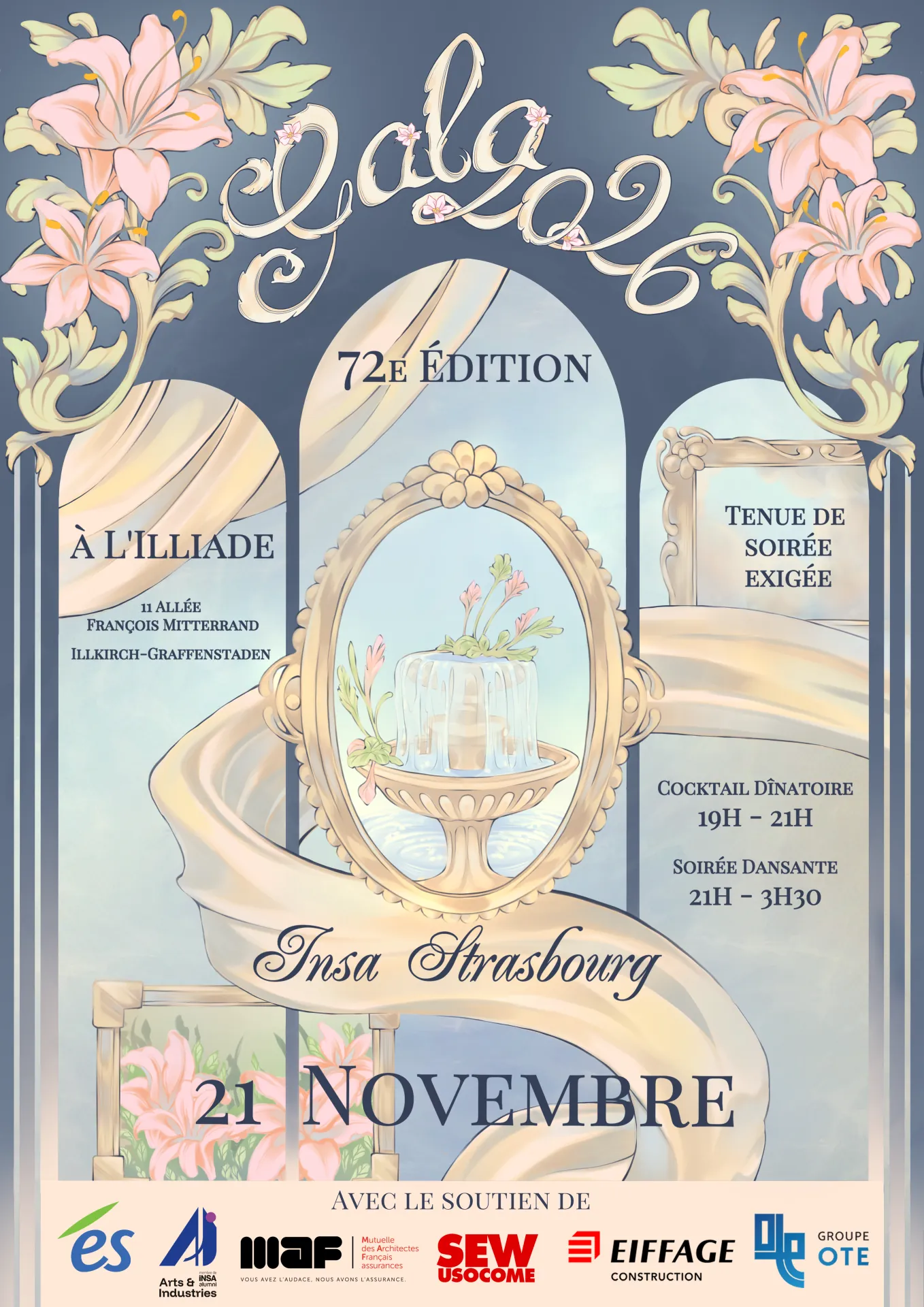 Affiche Gala 2026 — 72e édition